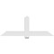 Ekena Millwork Eugene Architectural Grade PVC Gable Bracket, 72"W x 27"H x 4"D x 6"F, 9/12 Pitch GBP072X27X0406EUG00 - alternate 4